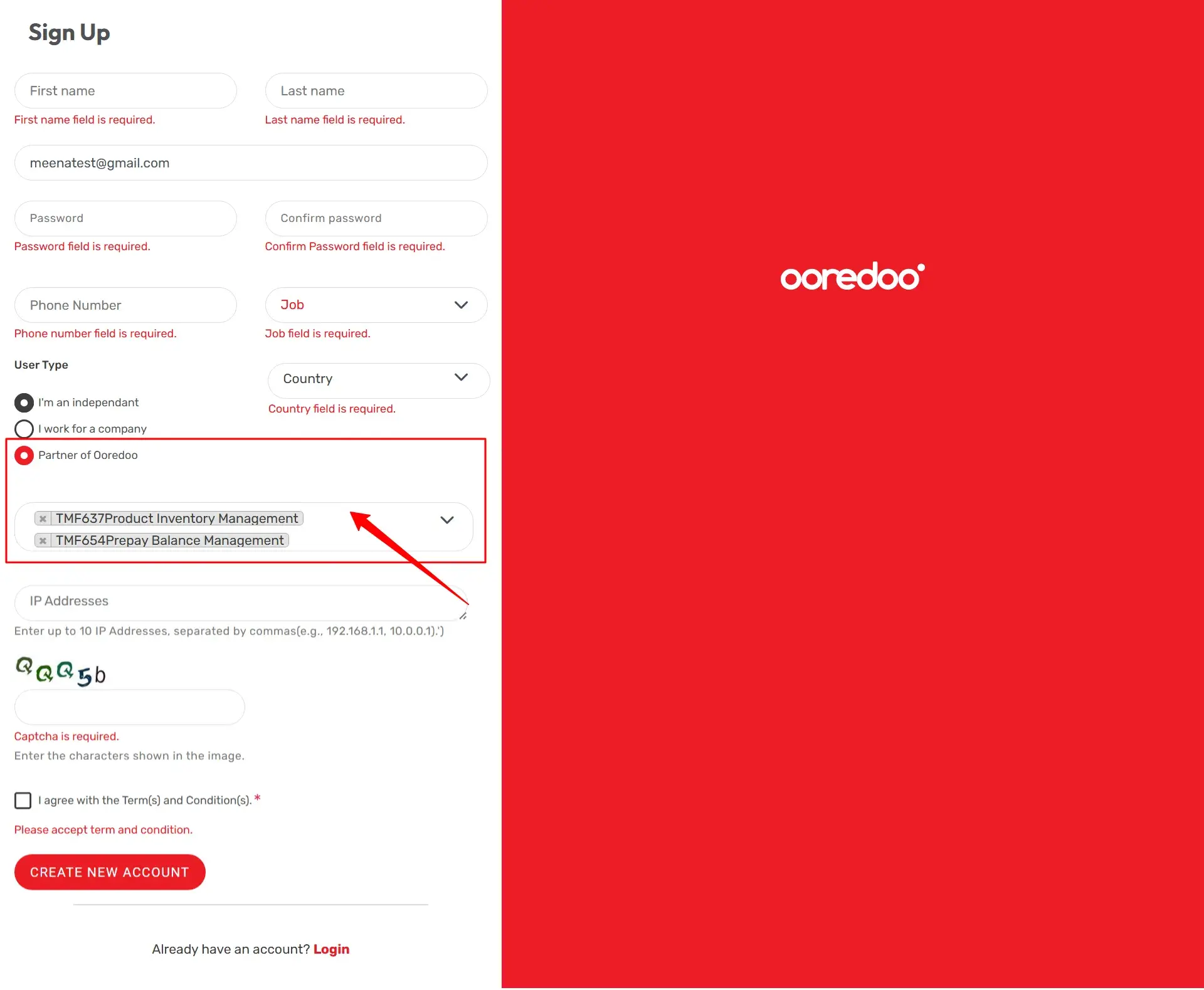 Registration-APISelection