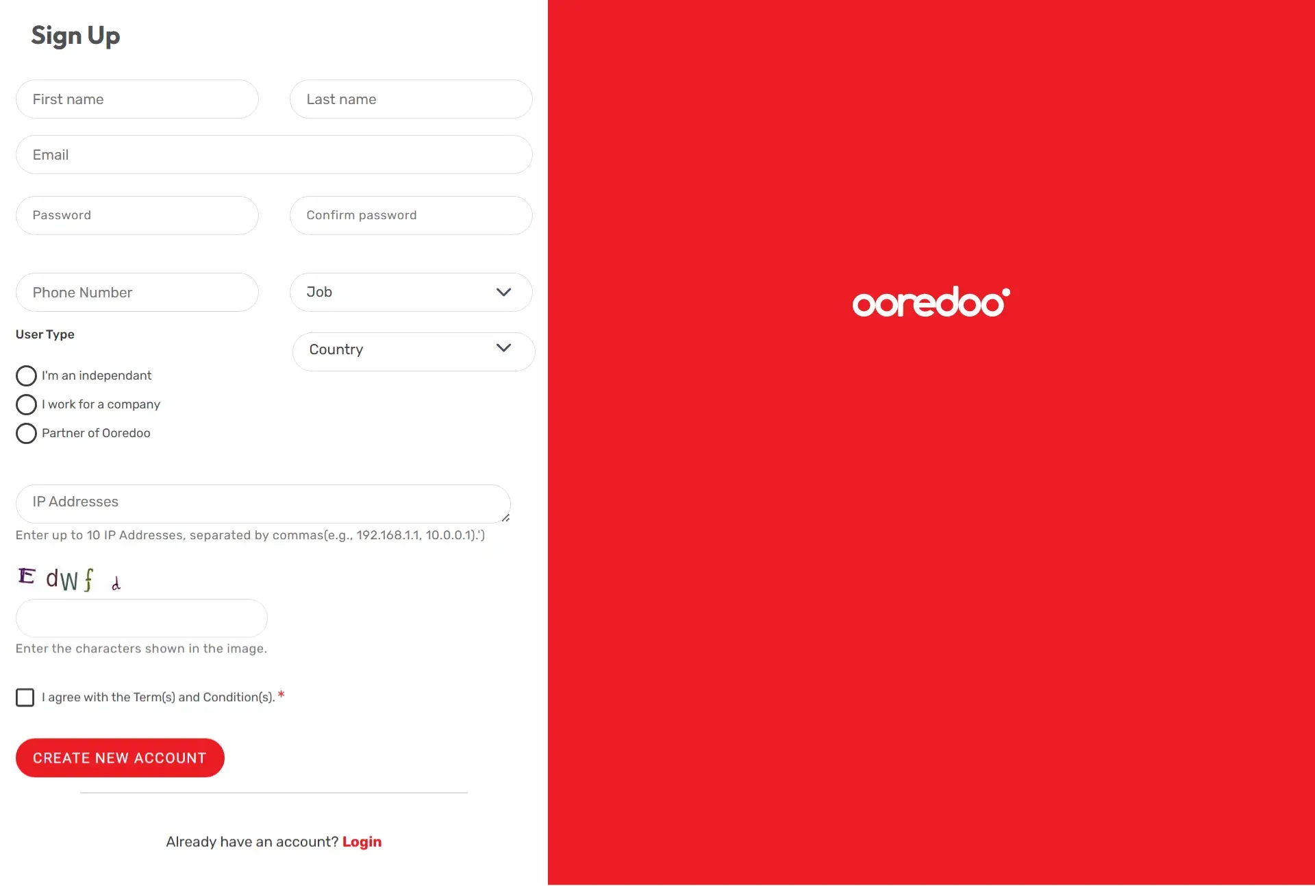 Register In Ooredoo